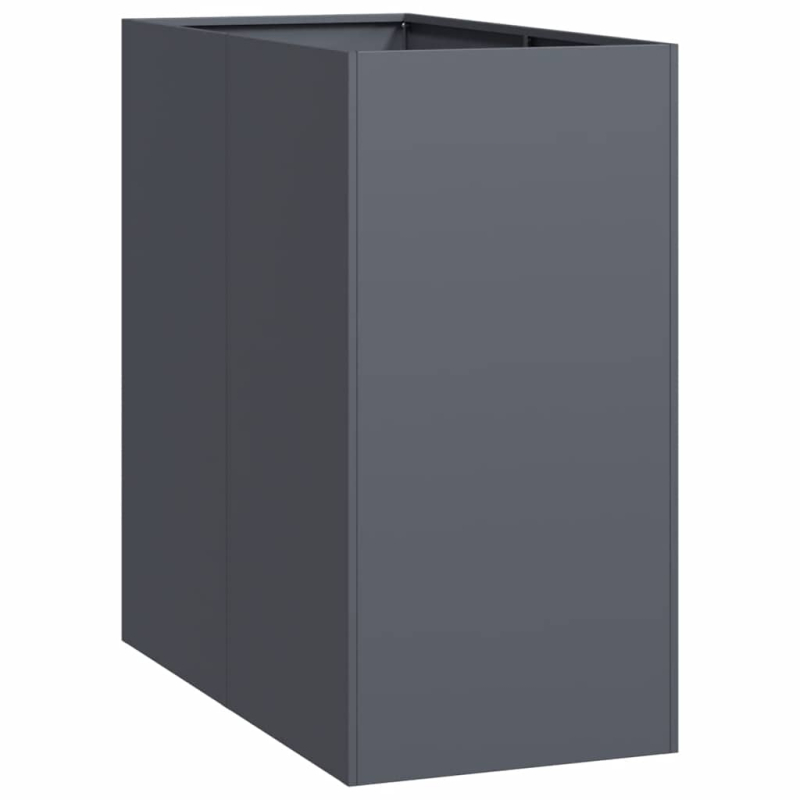Pflanzgefäß Anthrazit 40x80x80 cm Stahl