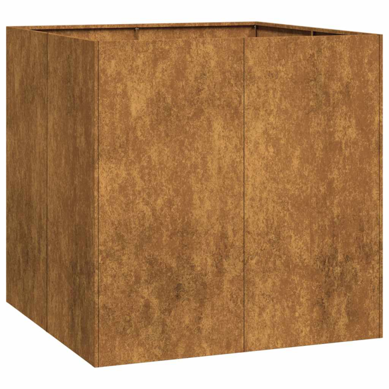Pflanzkübel Rostig 80x80x80 cm Wetterfester Stahl