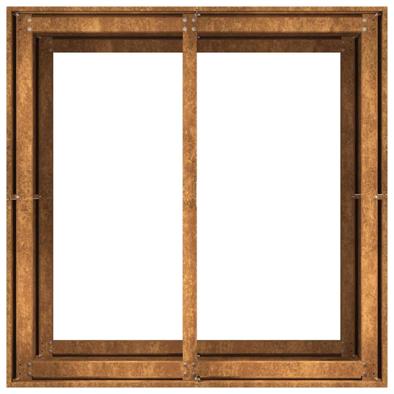 Pflanzkübel Rostig 80x80x80 cm Wetterfester Stahl