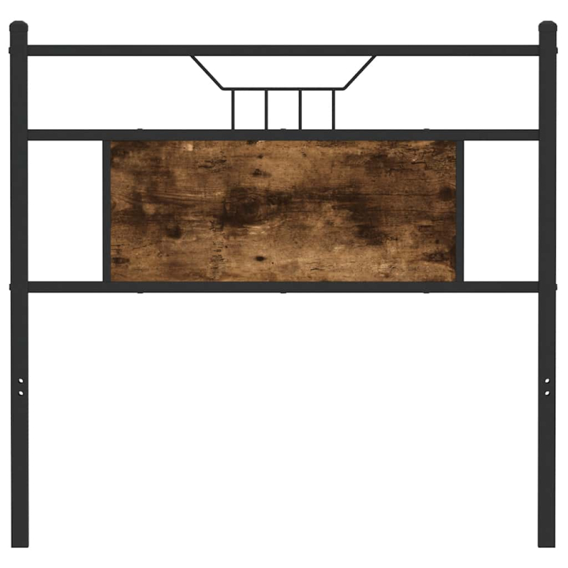 Kopfteil Räuchereiche 75 cm Holzwerkstoff und Stahl