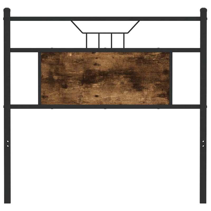 Kopfteil Räuchereiche 80 cm Holzwerkstoff und Stahl