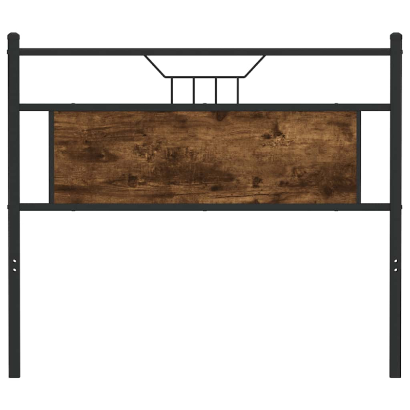 Kopfteil Räuchereiche 100 cm Holzwerkstoff und Stahl