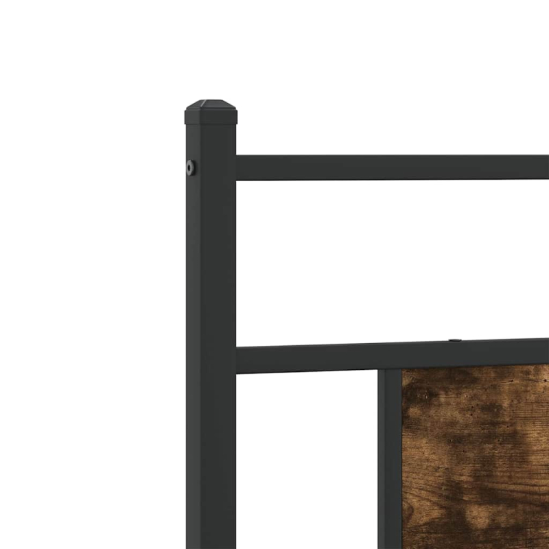 Kopfteil Räuchereiche 100 cm Holzwerkstoff und Stahl