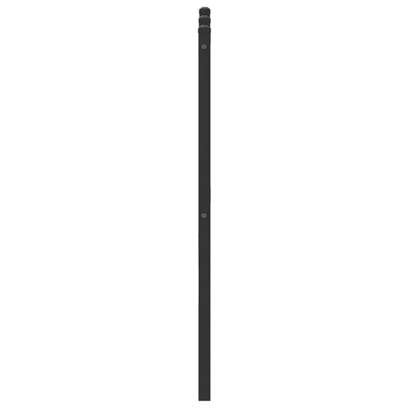 Kopfteil Räuchereiche 140 cm Holzwerkstoff und Stahl