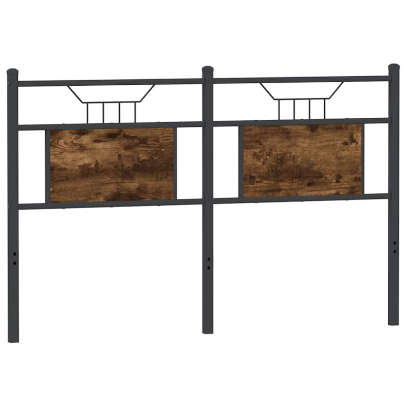 Kopfteil Räuchereiche 150 cm Holzwerkstoff und Stahl