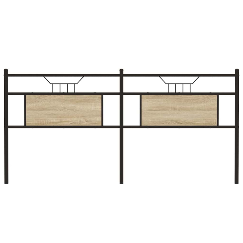 Kopfteil Sonoma-Eiche 160 cm Holzwerkstoff und Stahl