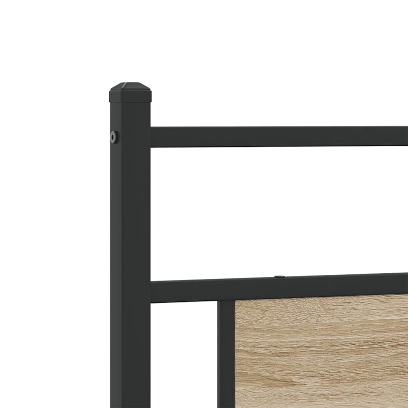 Kopfteil Sonoma-Eiche 160 cm Holzwerkstoff und Stahl