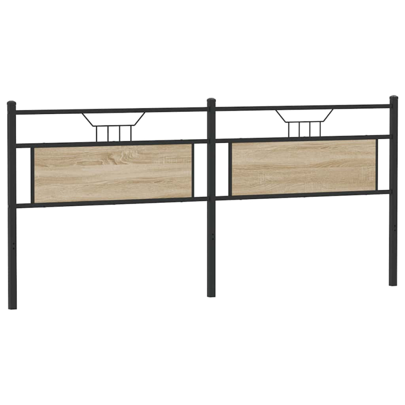 Kopfteil Sonoma-Eiche 193 cm Holzwerkstoff und Stahl