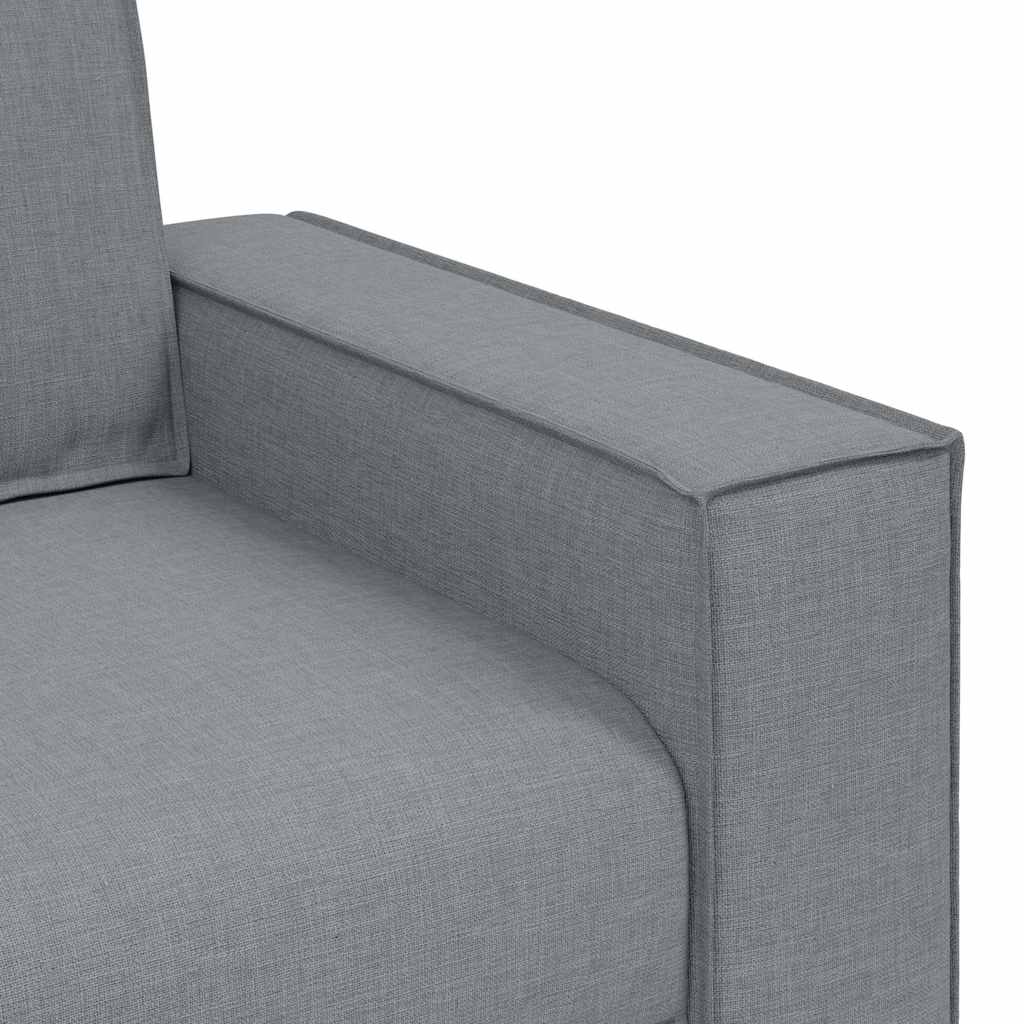 2-Sitzer Sofa Hellgrau 120 cm Stoff
