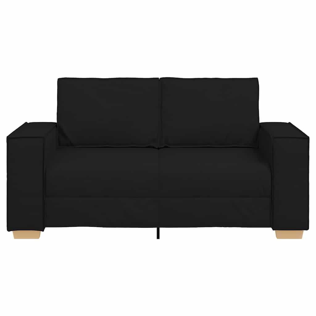 2-Sitzer Sofa Schwarz 120 cm Stoff