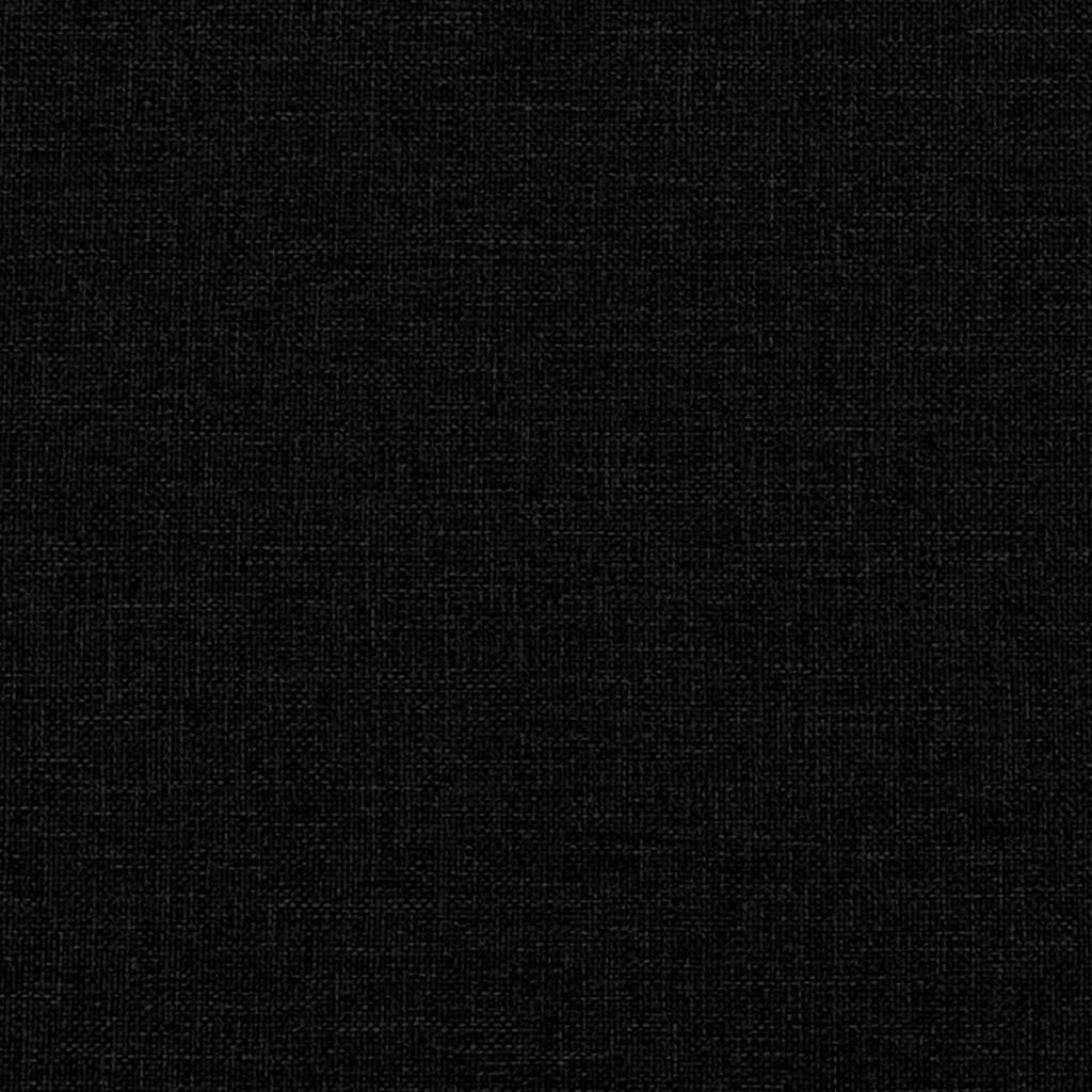 2-Sitzer Sofa Schwarz 120 cm Stoff