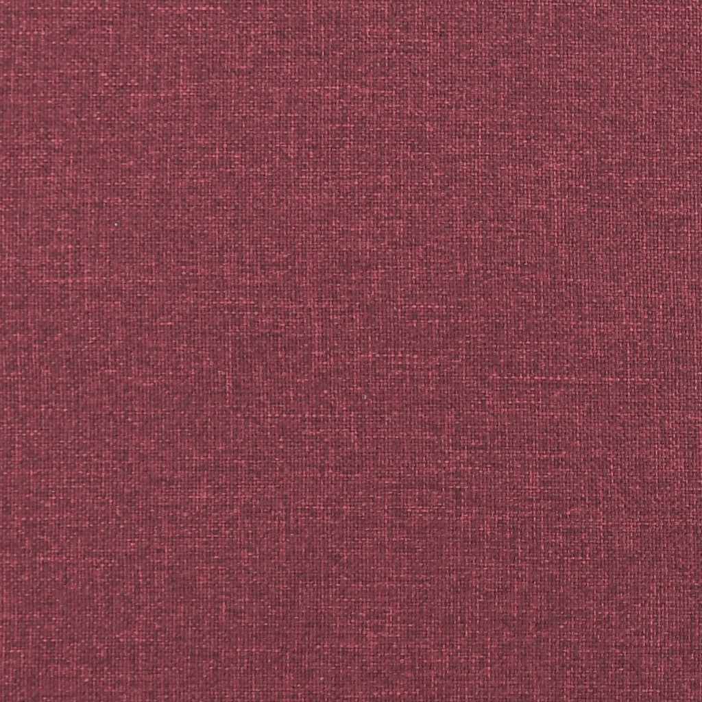 2-Sitzer Sofa Weinrot 120 cm Stoff