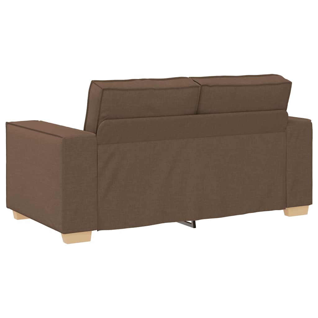 2-Sitzer Sofa Braun 120 cm Stoff