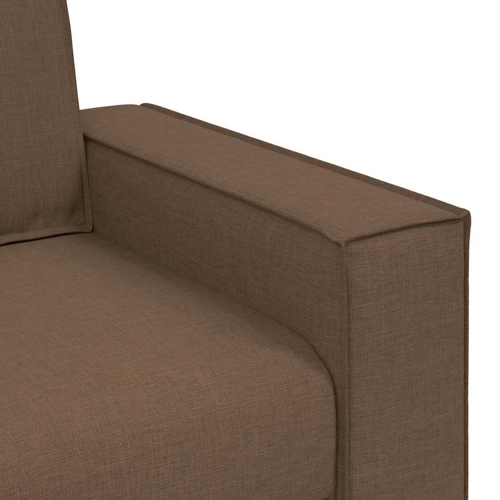 2-Sitzer Sofa Braun 120 cm Stoff