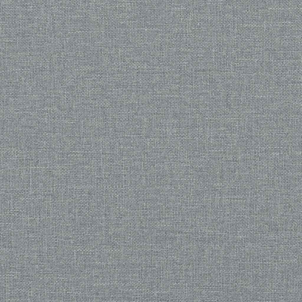 2-Sitzer Sofa Hellgrau 140 cm Stoff