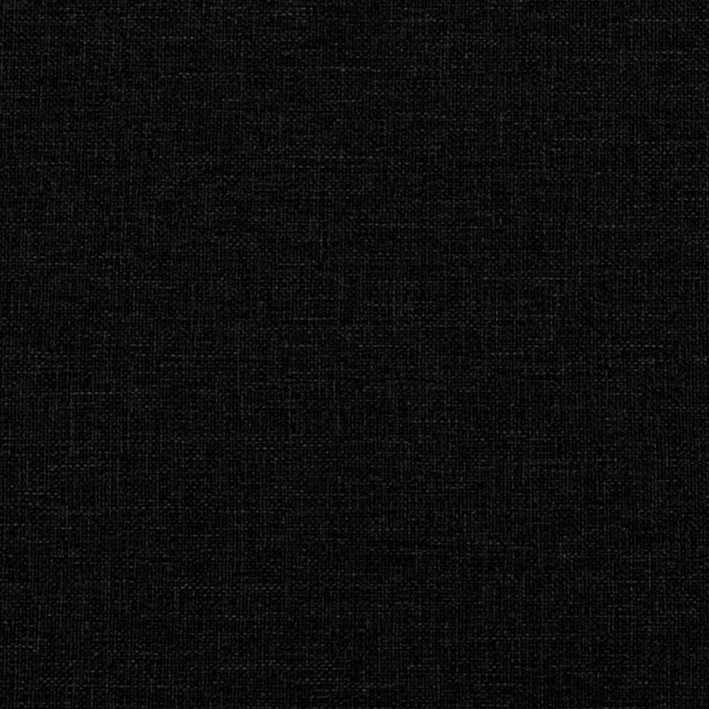 2-Sitzer Sofa Schwarz 140 cm Stoff