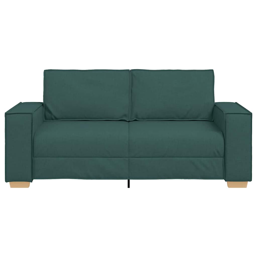 2-Sitzer Sofa Dunkelgrün 140 cm Stoff