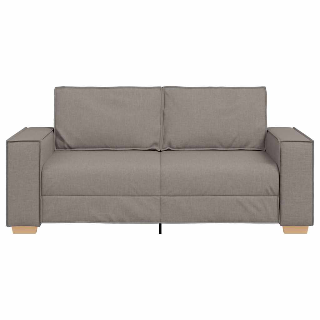 2-Sitzer Sofa Taupe 140 cm Stoff