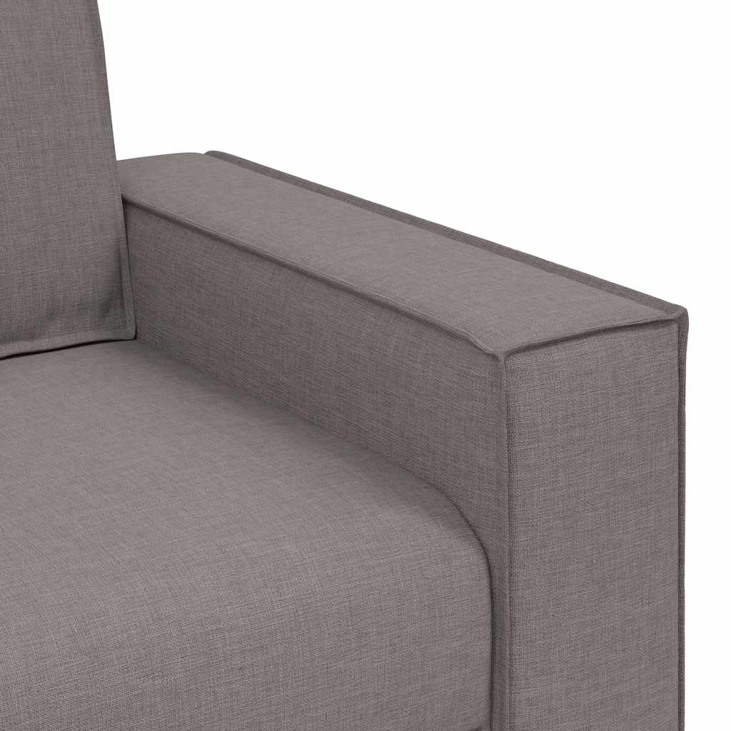 2-Sitzer Sofa Taupe 140 cm Stoff