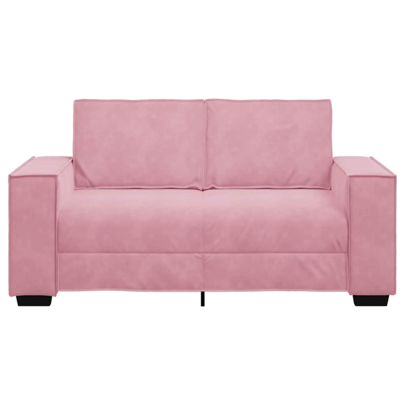 2-Sitzer-Sofa Rosa 120 cm Samt