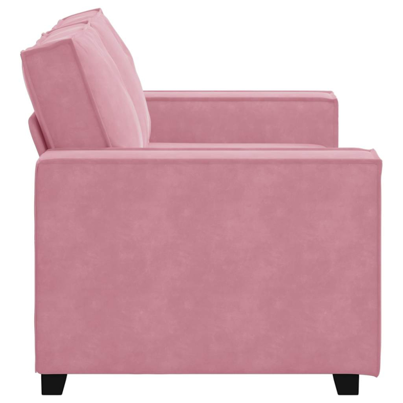 2-Sitzer-Sofa Rosa 120 cm Samt
