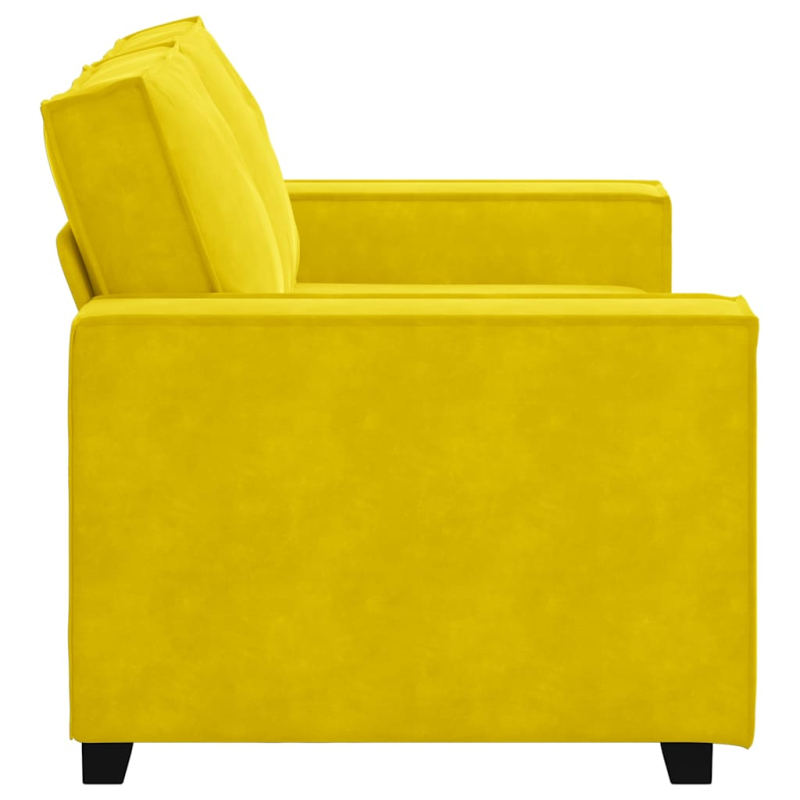 2-Sitzer-Sofa Gelb 120 cm Samt
