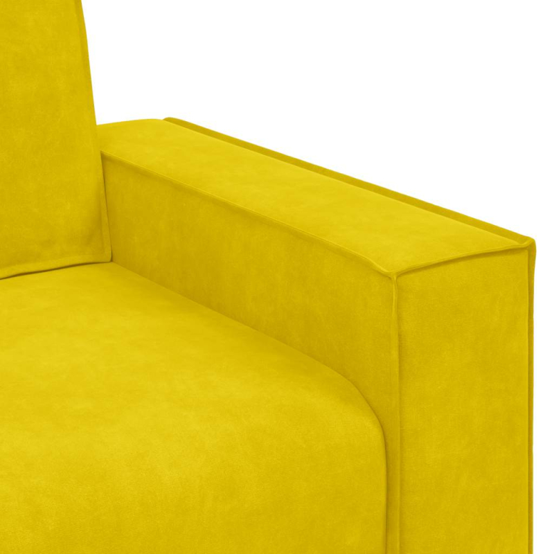 2-Sitzer-Sofa Gelb 120 cm Samt