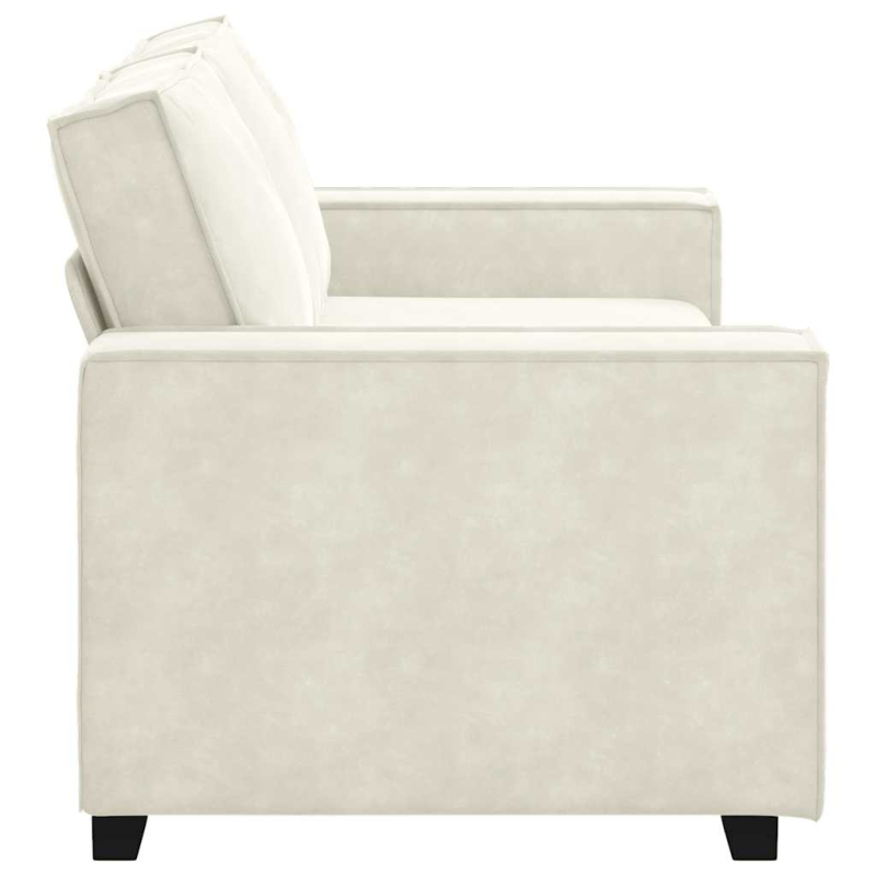 2-Sitzer-Sofa Creme 140 cm Samt