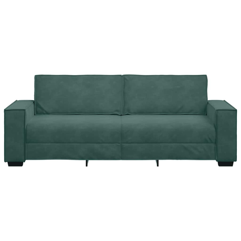 3-Sitzer-Sofa Dunkelgrün 180 cm Samt