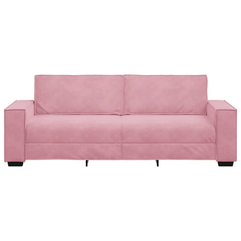 3-Sitzer-Sofa Rosa 180 cm Samt