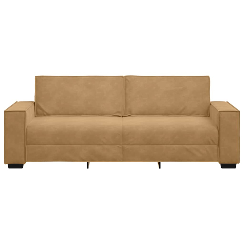 3-Sitzer-Sofa Braun 180 cm Samt