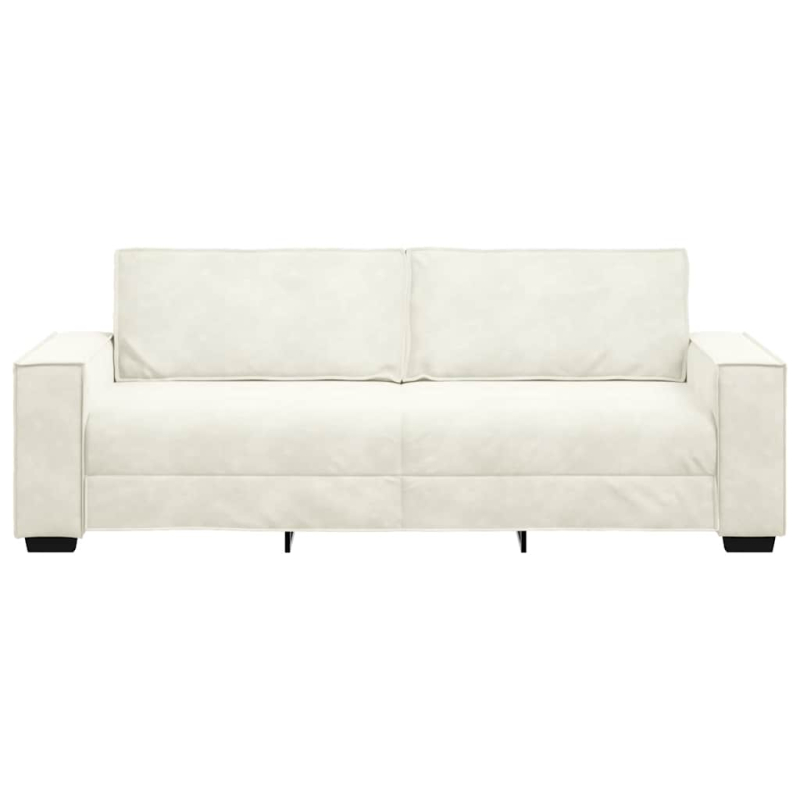 3-Sitzer-Sofa Creme 180 cm Samt
