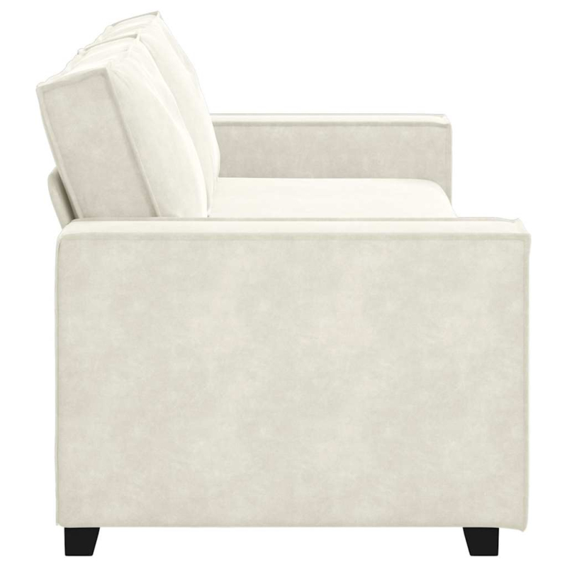 3-Sitzer-Sofa Creme 180 cm Samt