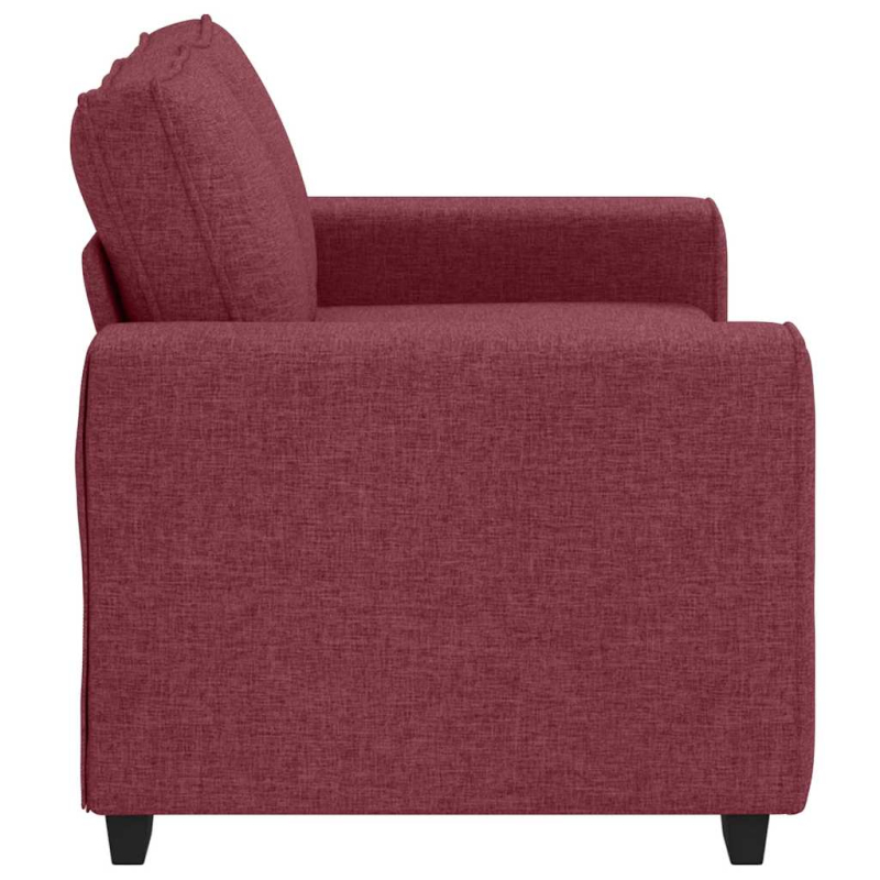 2-Sitzer-Sofa Weinrot 120 cm Stoff