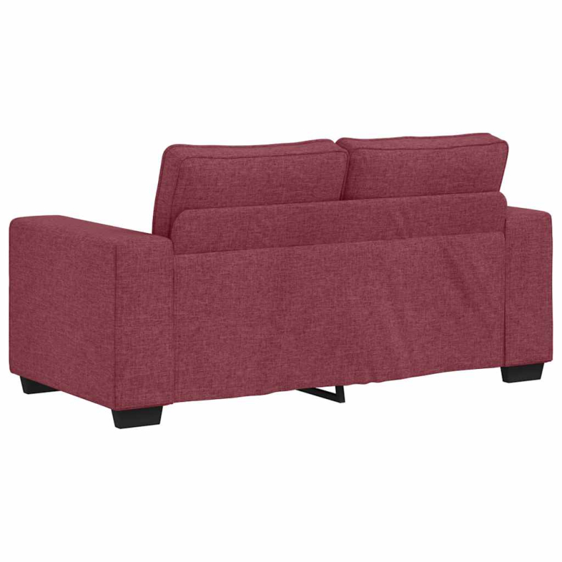 2-Sitzer-Sofa Weinrot 120 cm Stoff