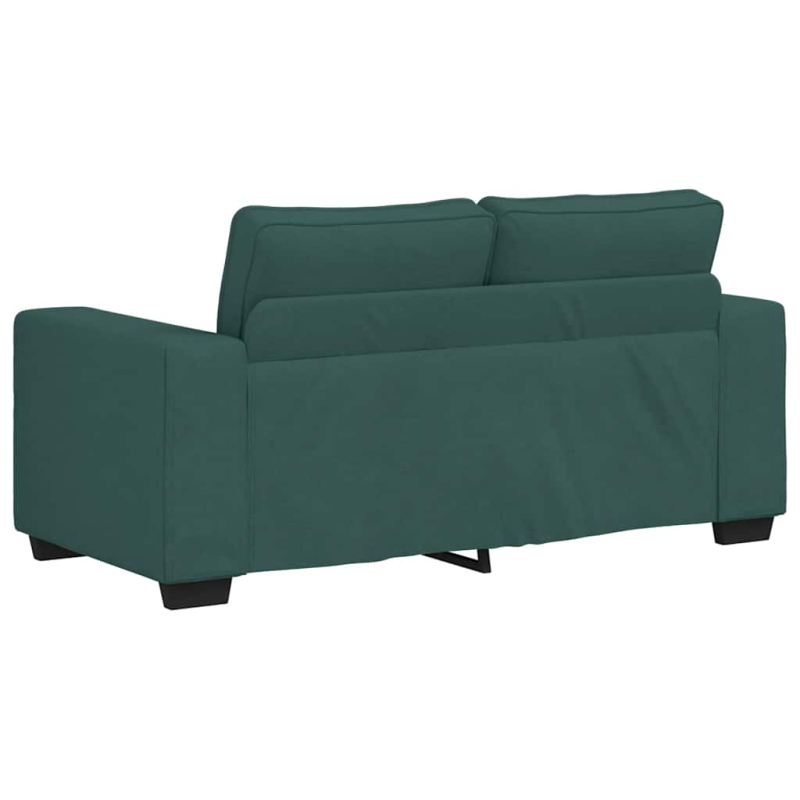 2-Sitzer-Sofa Dunkelgrün 120 cm Stoff