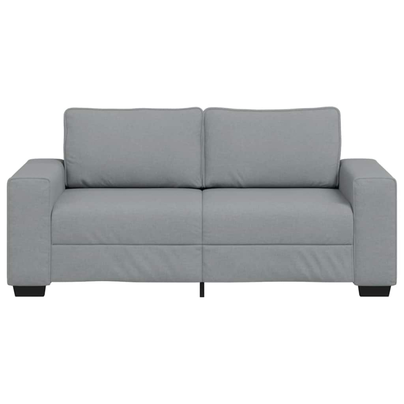 2-Sitzer-Sofa Hellgrau 140 cm Stoff