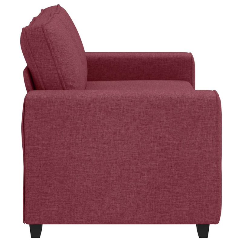 2-Sitzer-Sofa Weinrot 140 cm Stoff