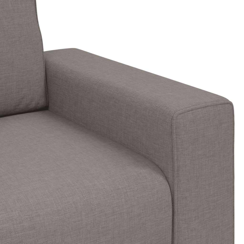 2-Sitzer-Sofa Taupe 140 cm Stoff