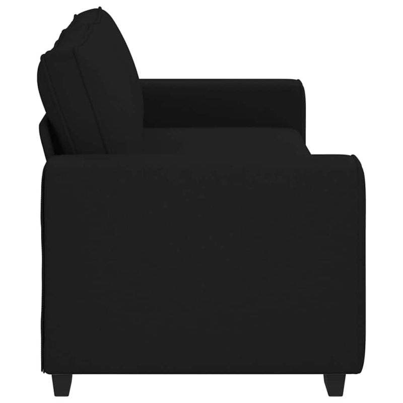 3-Sitzer-Sofa Schwarz 180 cm Stoff