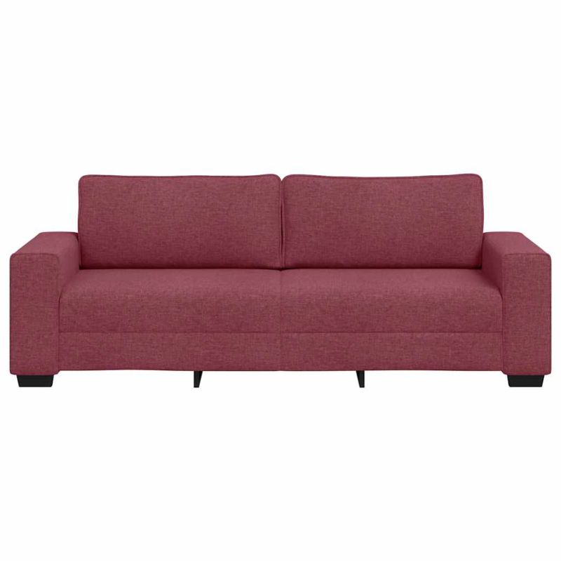 3-Sitzer-Sofa Weinrot 180 cm Stoff
