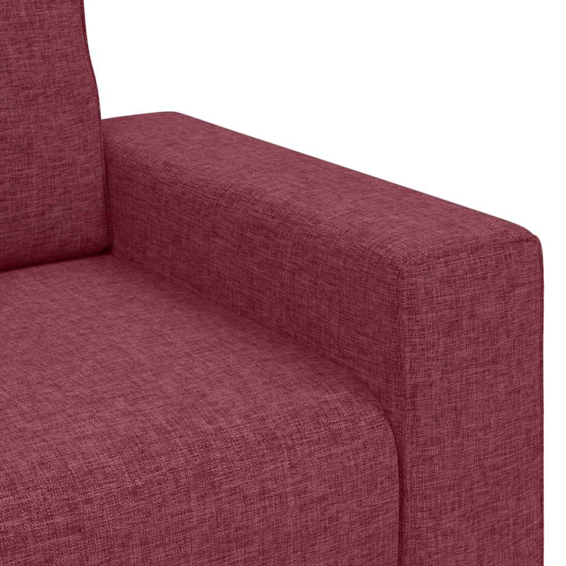 3-Sitzer-Sofa Weinrot 180 cm Stoff