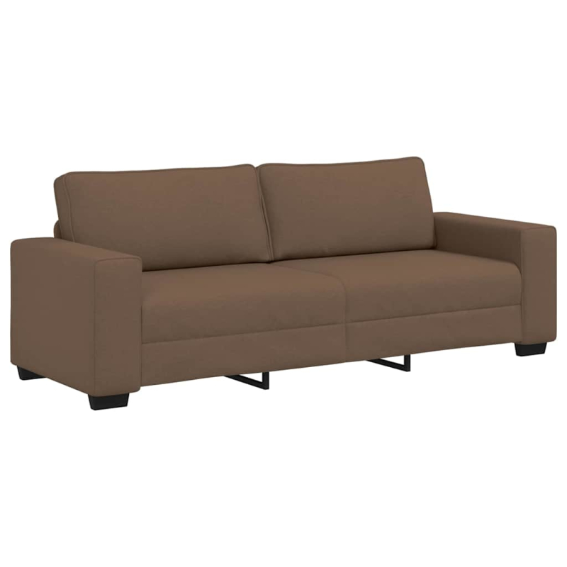 3-Sitzer-Sofa Braun 180 cm Stoff