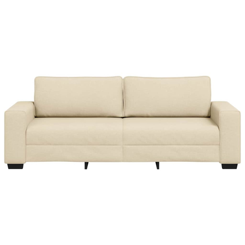 3-Sitzer-Sofa Creme 180 cm Stoff