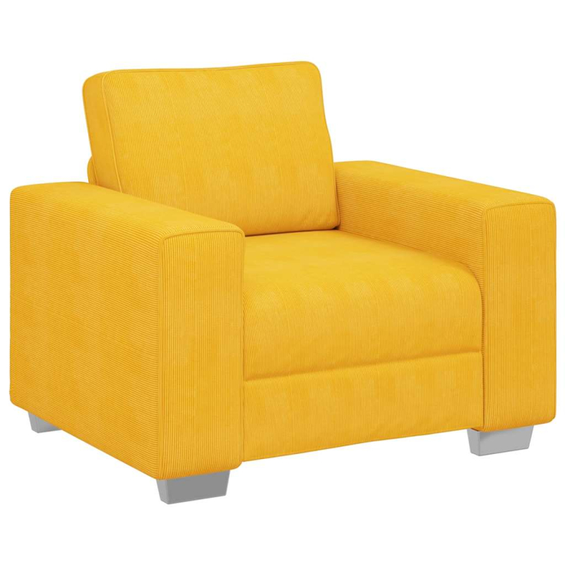 Sessel Hellgelb 60 cm Cordstoff