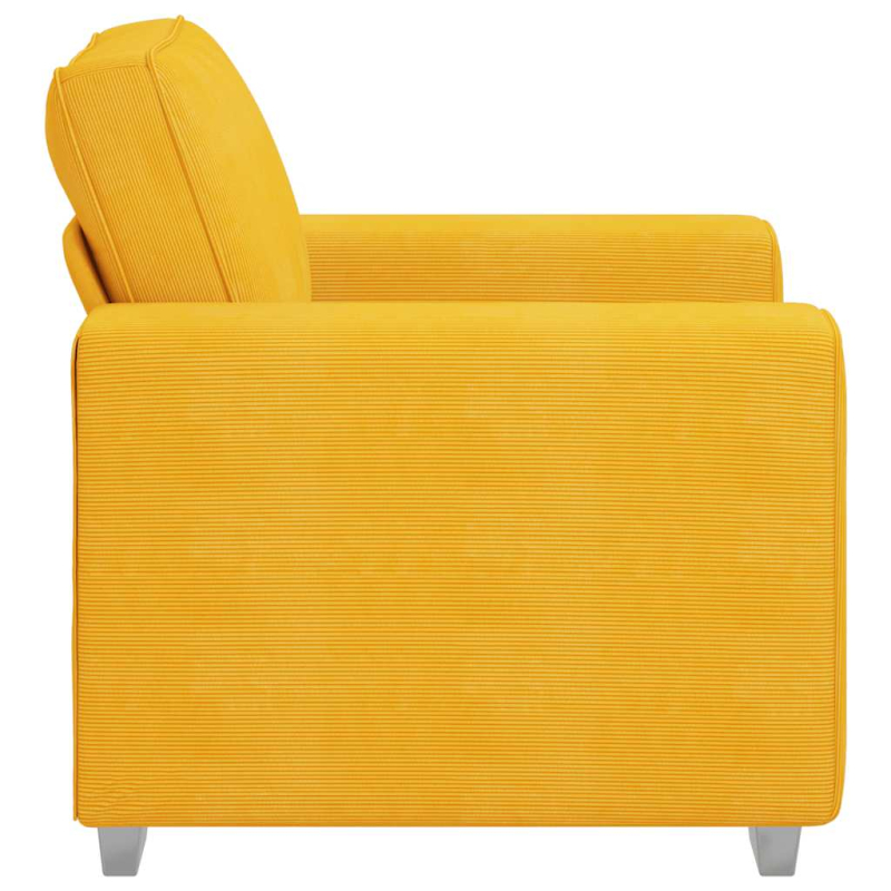 Sessel Hellgelb 60 cm Cordstoff