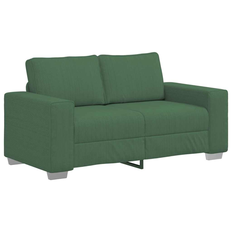 Zweisitzer-Sofa Dschungelgrün 120 cm Cordstoff