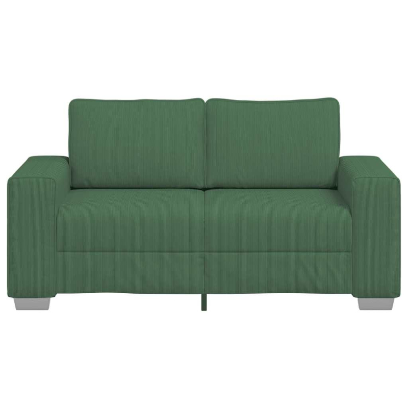 Zweisitzer-Sofa Dschungelgrün 120 cm Cordstoff