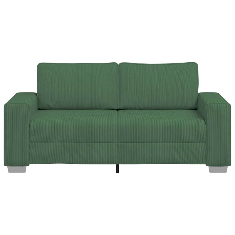 Zweisitzer-Sofa Dschungelgrün 140 cm Cordstoff