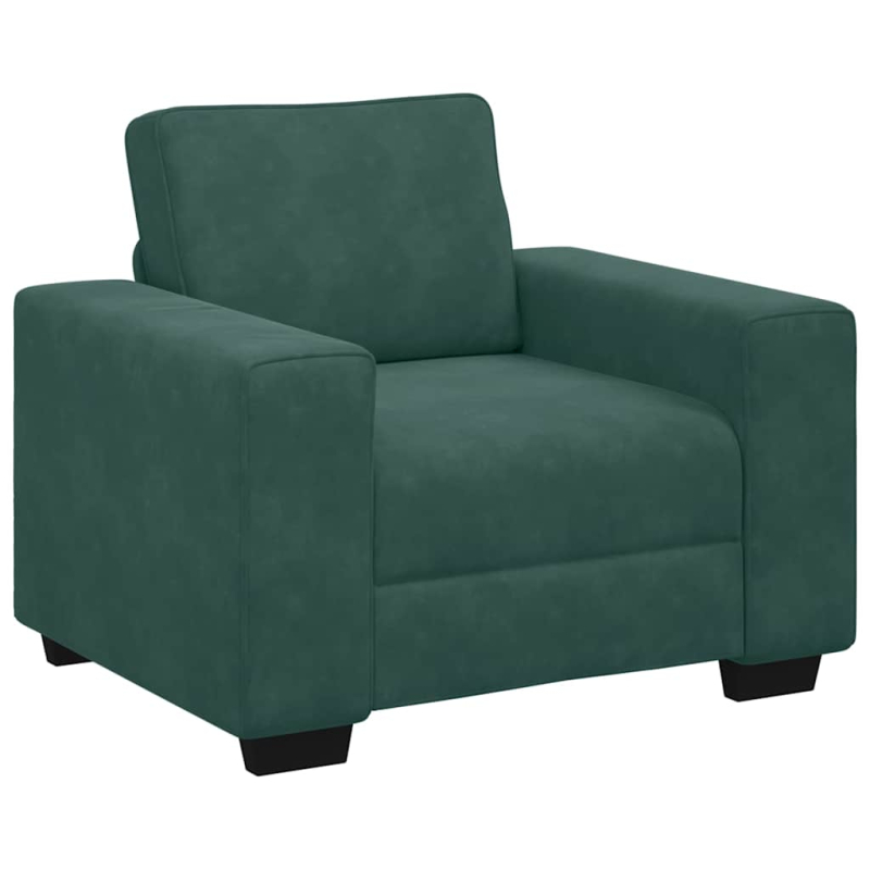 Sessel Dunkelgrün 60 cm Samt